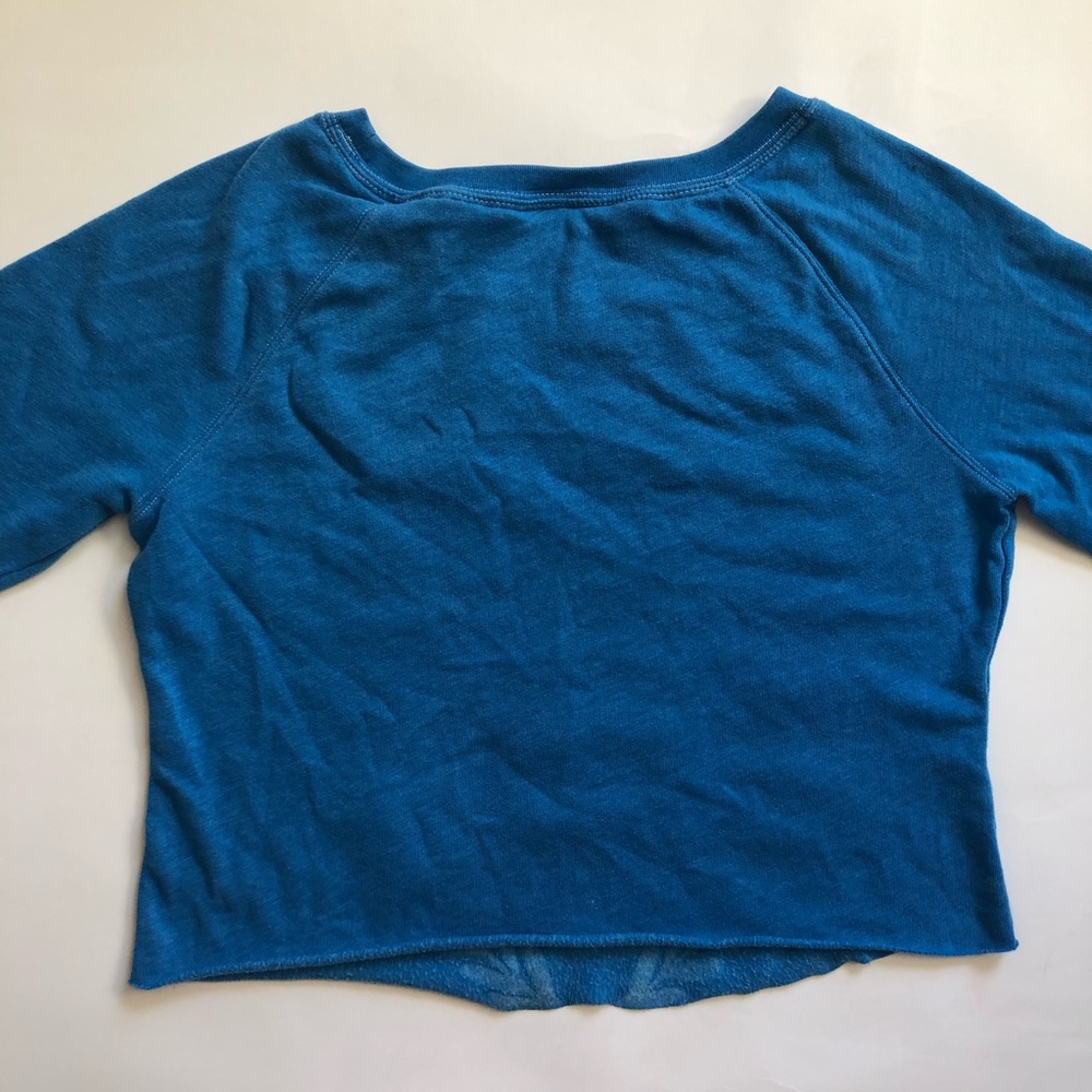 Vintage Y2k Blue Victoria’s Secret Longsleeve Sweatshirt Medium - Picture 3 of 4